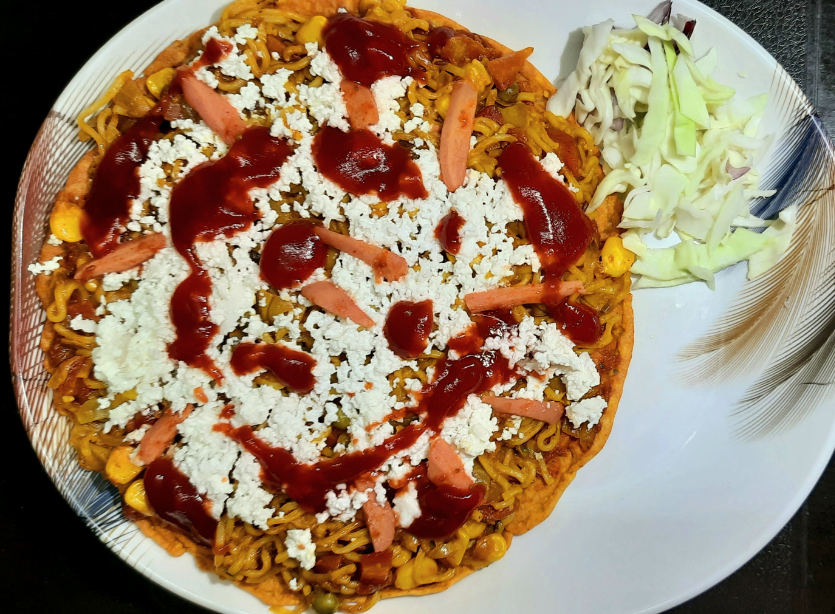 Veg Omelette Tadaka Maggi