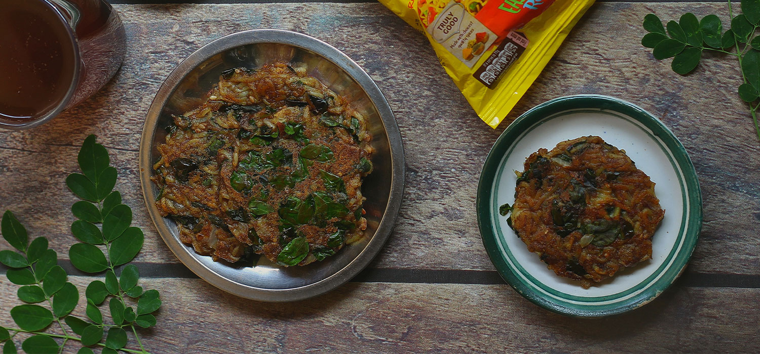 Moringa Ragi Maggi Patties Recipe