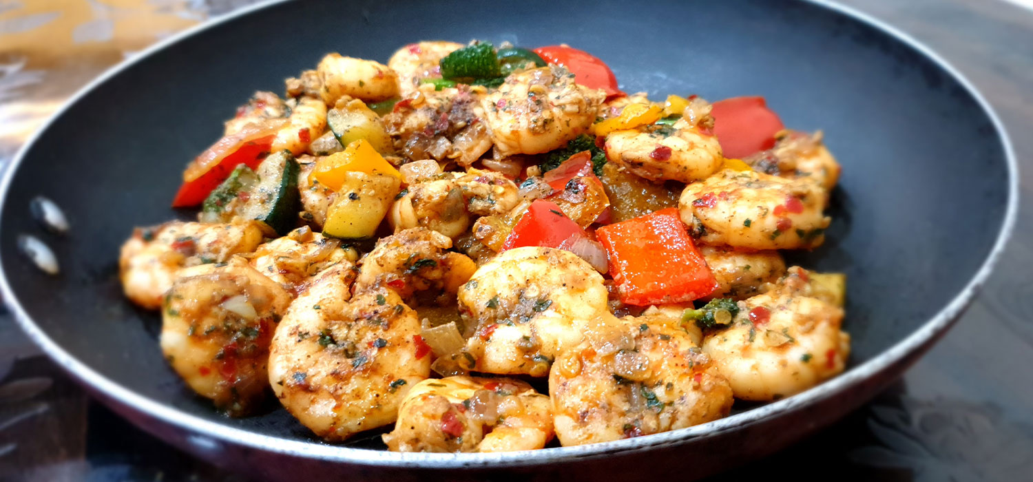 Butter Garlic Prawns Recipe 