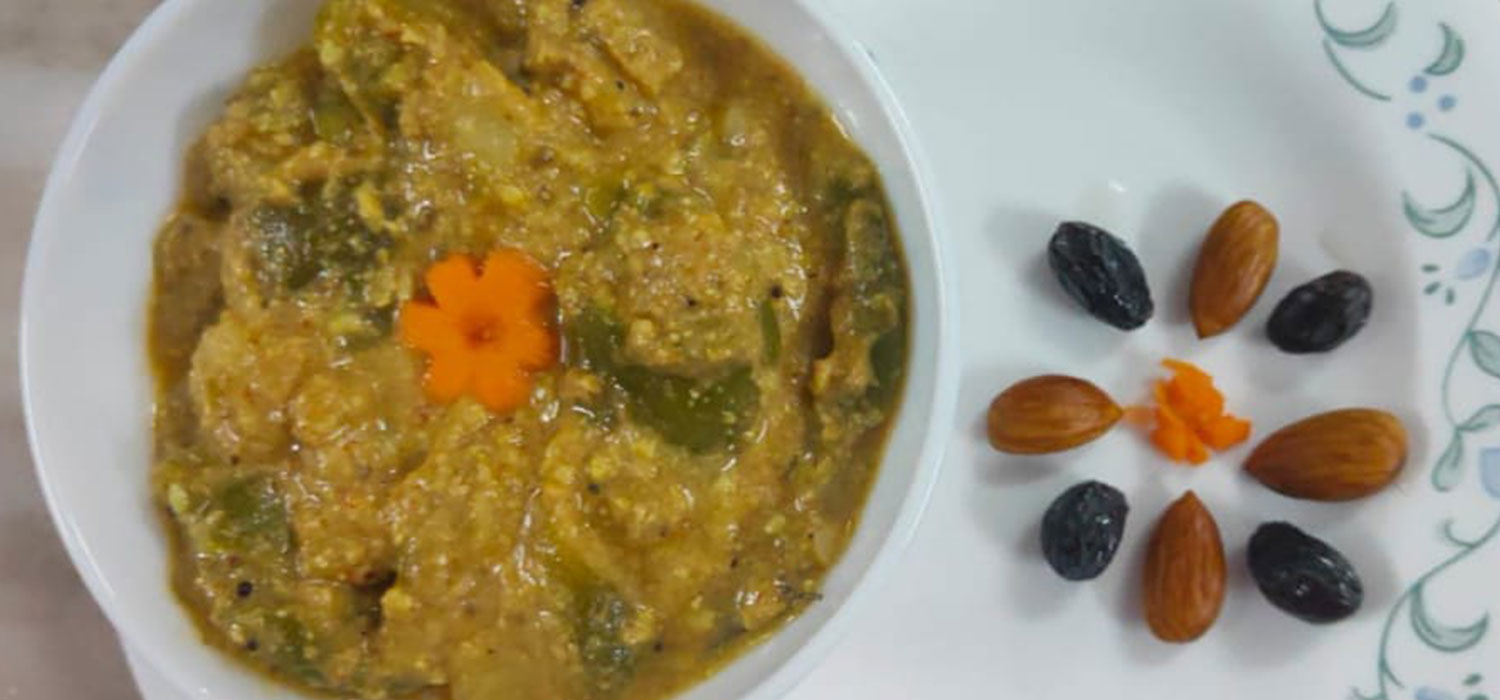 Capsicum Peanut Gravy Recipe