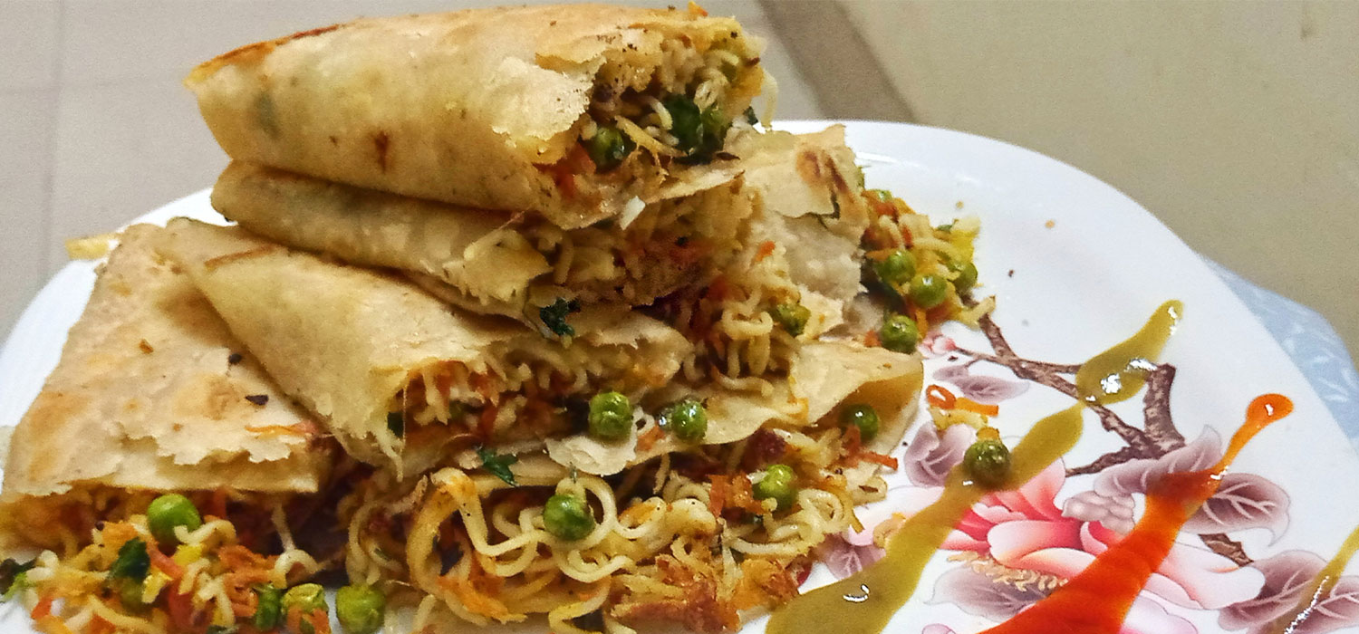 Cheesy Mix Vegetable MAGGI Wrap Recipe