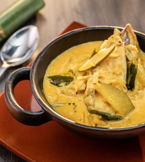 Fish Mango Curry Recipe-Plating